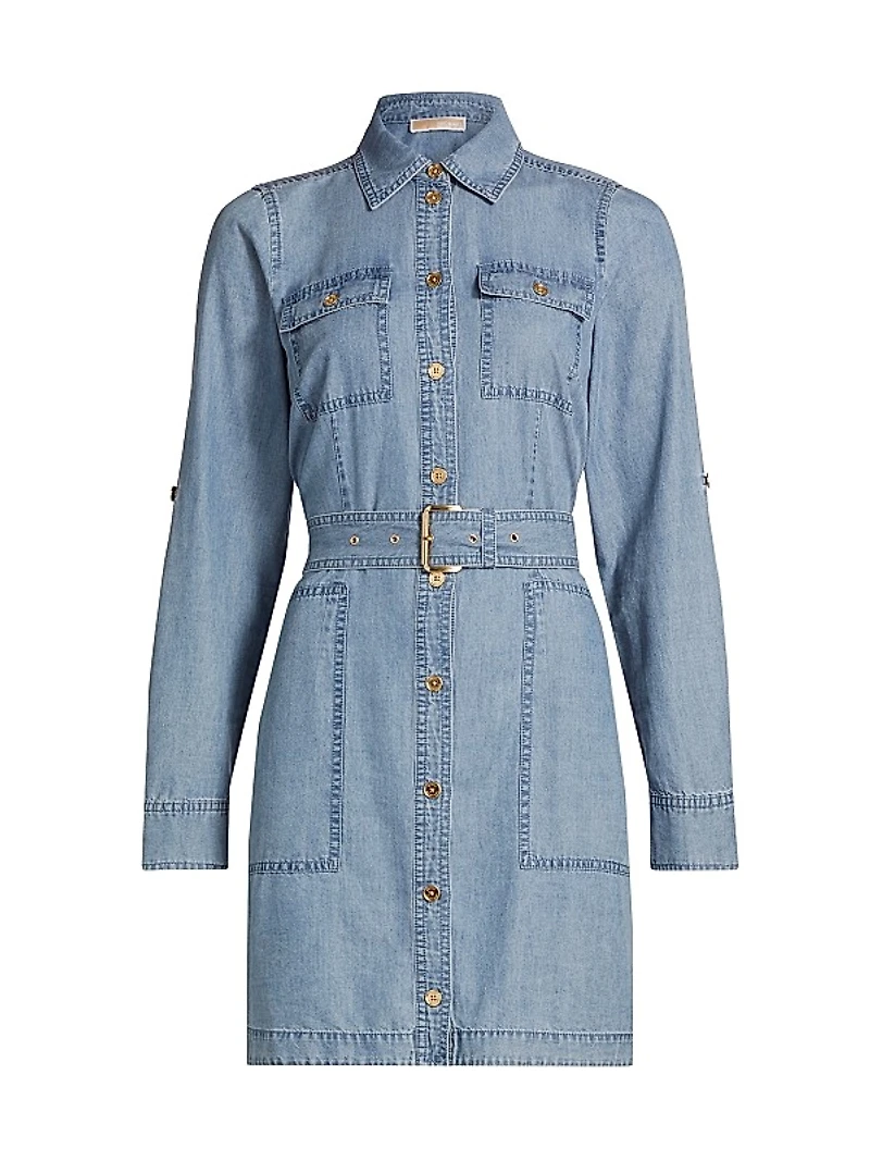 Chambray Utility Dress