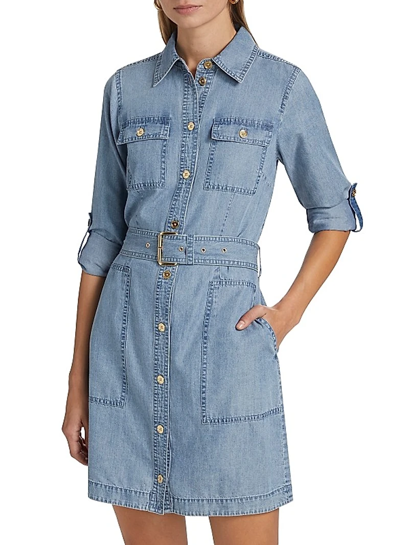 Chambray Utility Dress