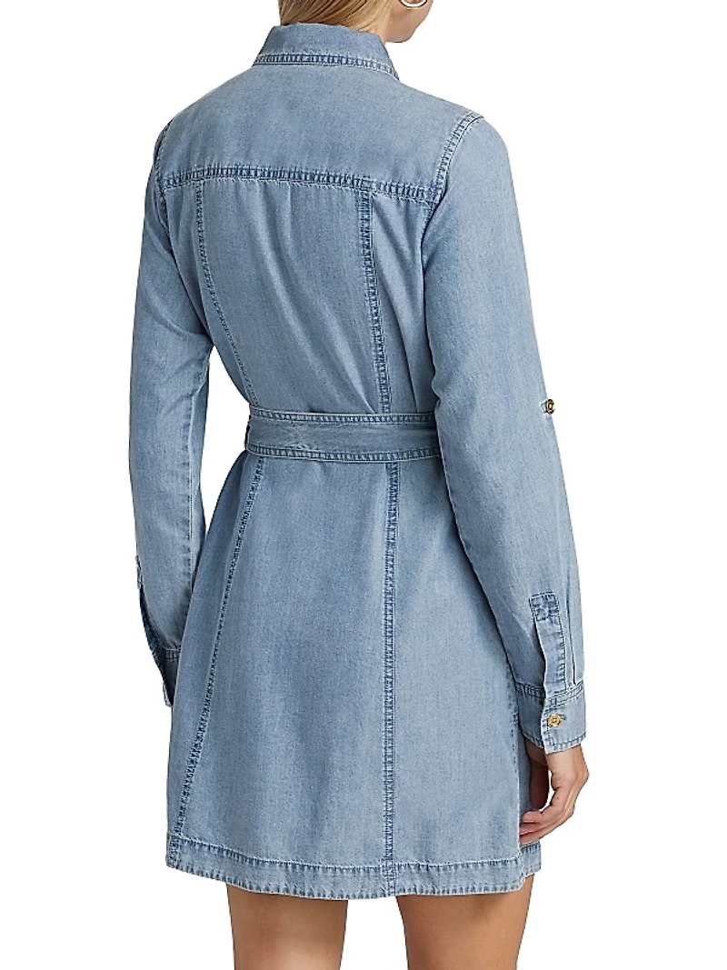 Chambray Utility Dress