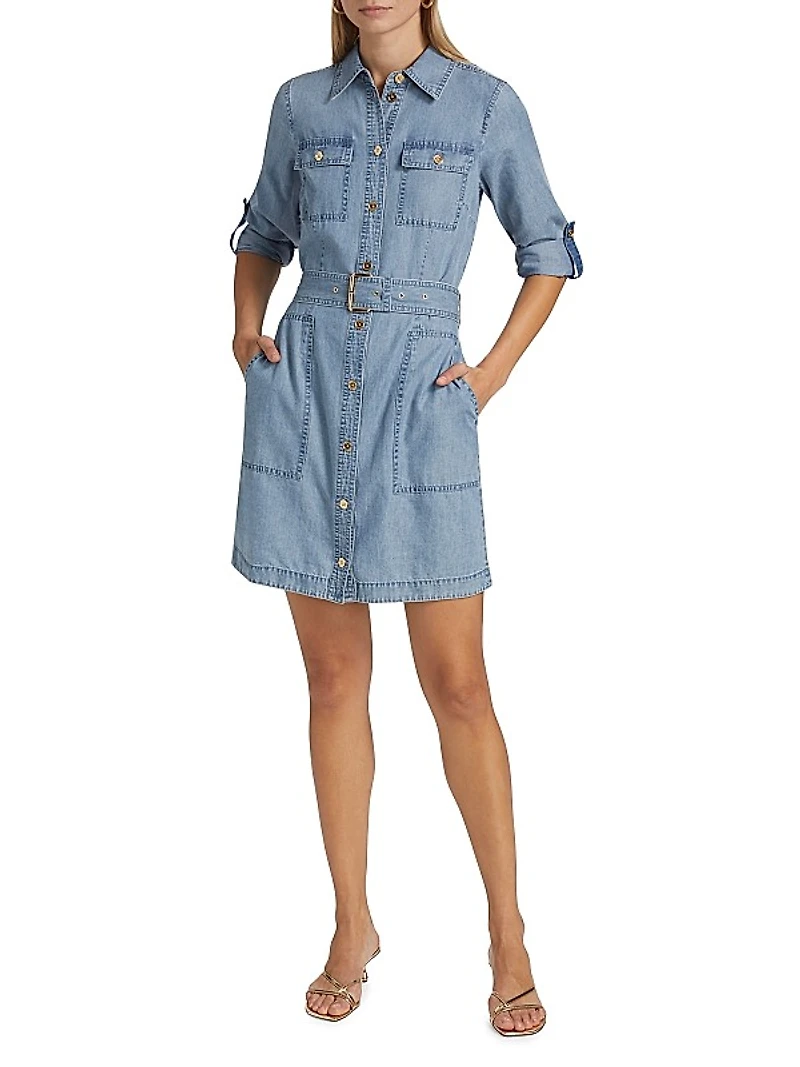 Chambray Utility Dress