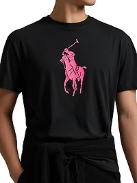 Unisex Pink Pony Logo Cotton T-Shirt