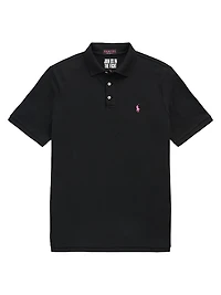 Pinky Pony Stretch Mesh Polo Shirt