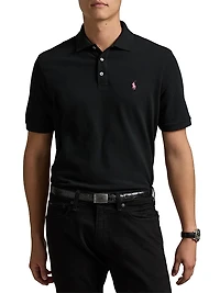 Pinky Pony Stretch Mesh Polo Shirt