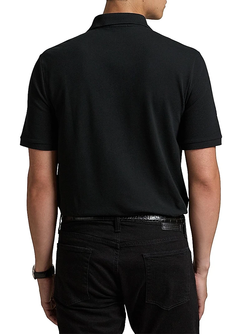 Pinky Pony Stretch Mesh Polo Shirt
