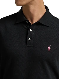 Pinky Pony Stretch Mesh Polo Shirt