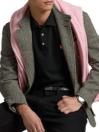 Pinky Pony Stretch Mesh Polo Shirt