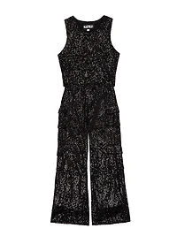 Girl's Sequin Crop Tank Top