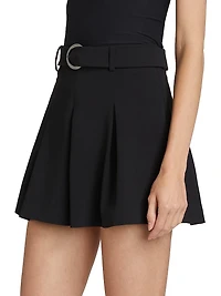Donia Pleated Belted Skort
