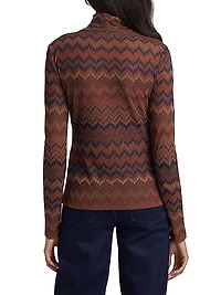 Prudence Striped Cotton-Blend Turtleneck Sweater