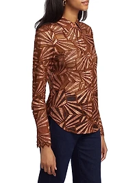 Priscilla Abstract Satin Shirt