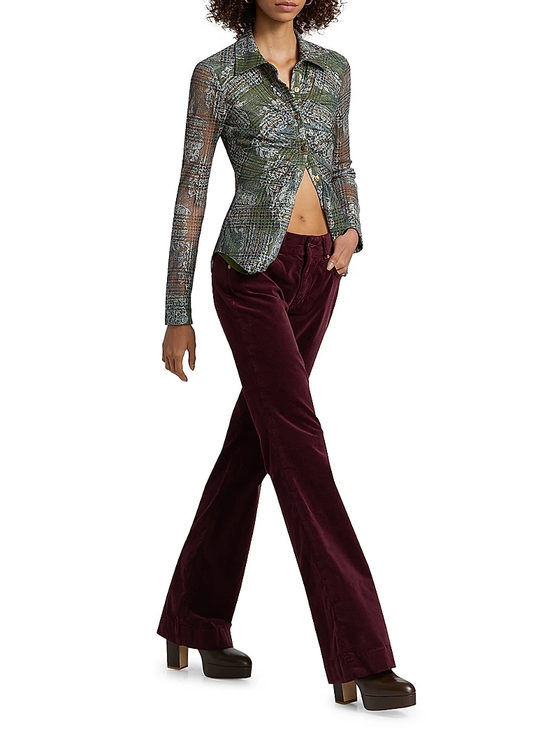 Kyle Velvet Slim-Cut Jeans