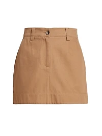 Silas Cotton Gabardine Miniskirt