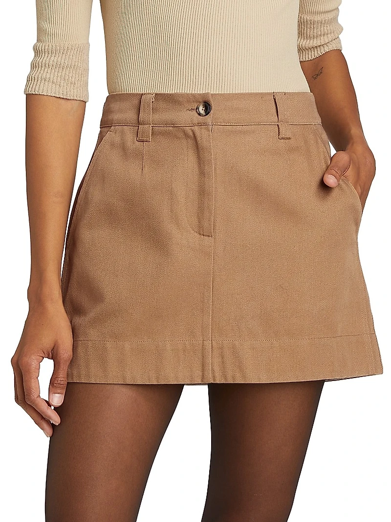 Silas Cotton Gabardine Miniskirt