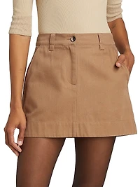 Silas Cotton Gabardine Miniskirt
