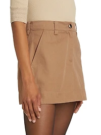 Silas Cotton Gabardine Miniskirt
