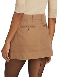 Silas Cotton Gabardine Miniskirt