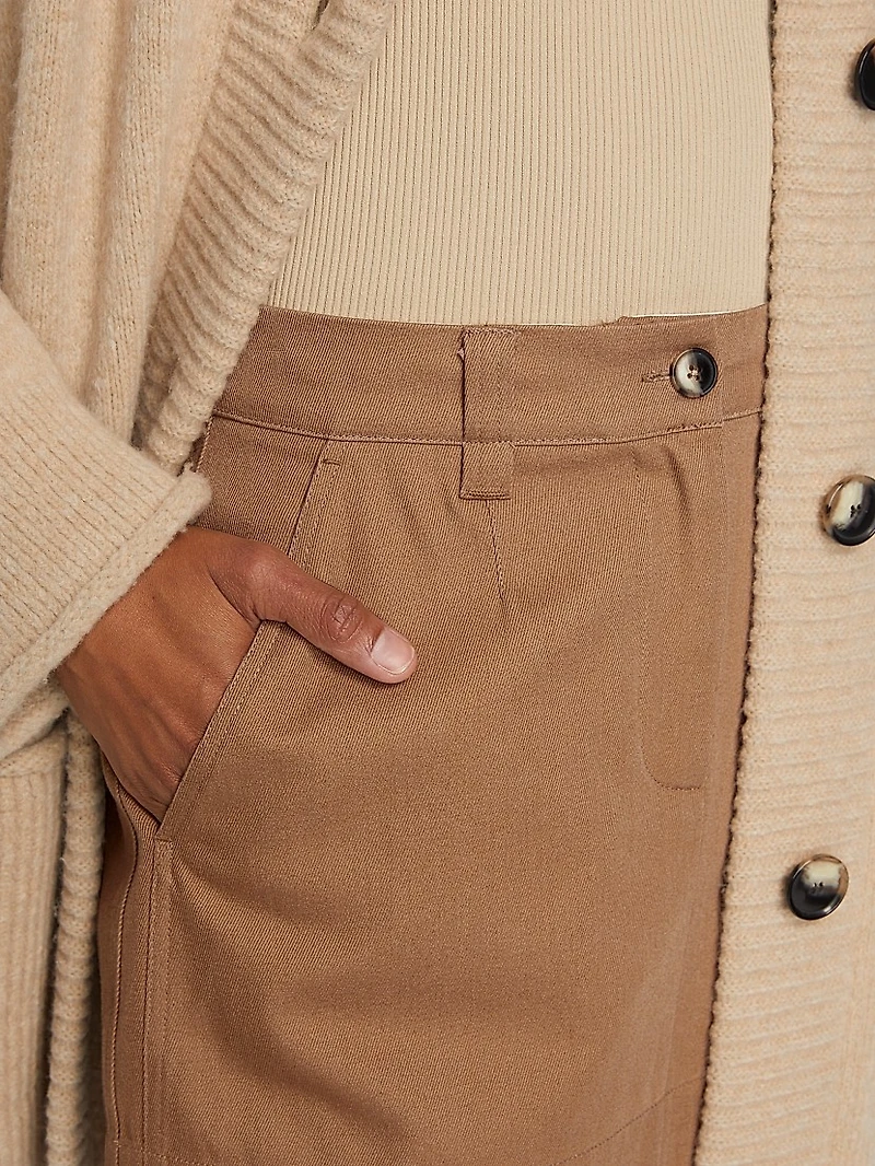 Silas Cotton Gabardine Miniskirt