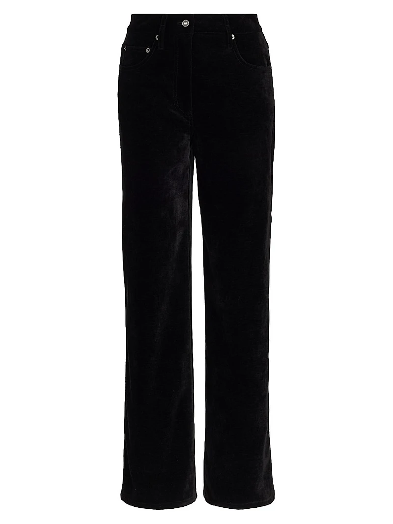Donovan Chenille Wide-Leg Pants