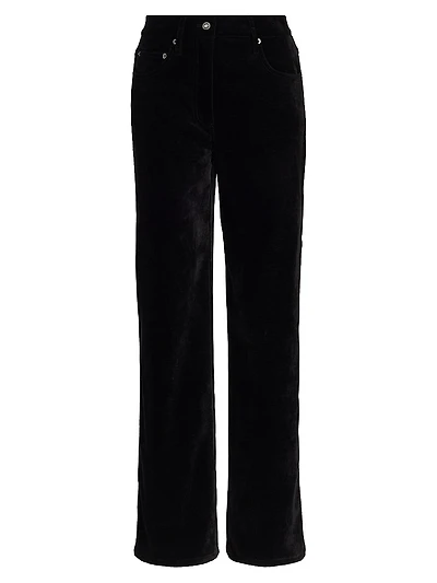 Donovan Chenille Wide-Leg Pants