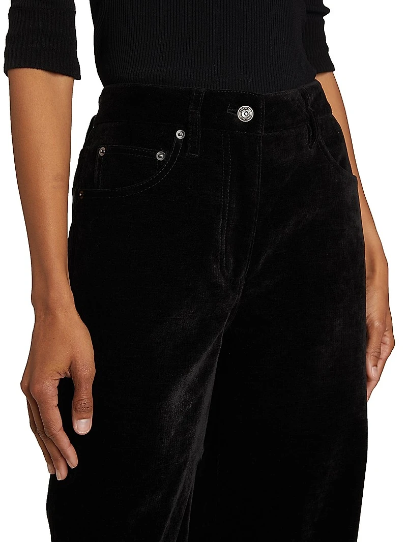 Donovan Chenille Wide-Leg Pants