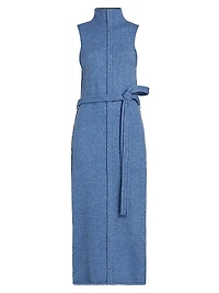 Zola Knit Tie-Waist Maxi Dress