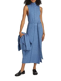 Zola Knit Tie-Waist Maxi Dress