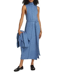 Zola Knit Tie-Waist Maxi Dress