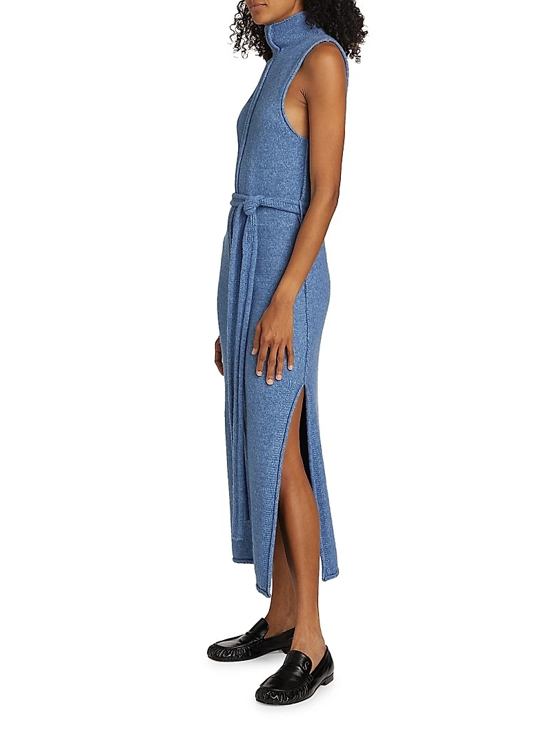 Zola Knit Tie-Waist Maxi Dress