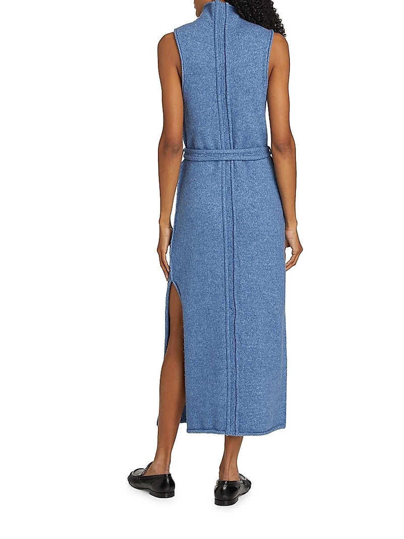 Zola Knit Tie-Waist Maxi Dress