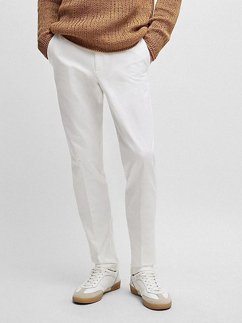 Slim-Fit Trousers in Stretch Cotton