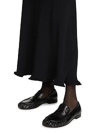 Elie Ribbed Long-Sleeve Maxi Dress