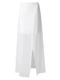 Tulip Silk Organza Midi-Skirt