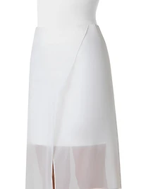 Tulip Silk Organza Midi-Skirt