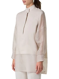 Linen Organza Blouse