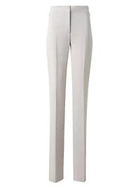 Carl Linen & Cotton Straight-Leg Pants