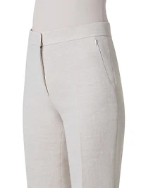 Carl Linen & Cotton Straight-Leg Pants