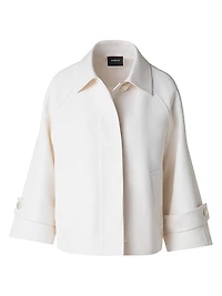 Alia Cotton & Silk Trench Jacket