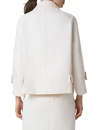 Alia Cotton & Silk Trench Jacket