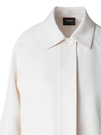 Alia Cotton & Silk Trench Jacket