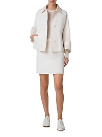 Alia Cotton & Silk Trench Jacket