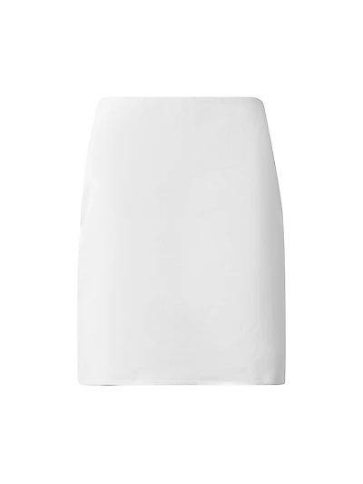 Cotton & Silk Pencil Miniskirt