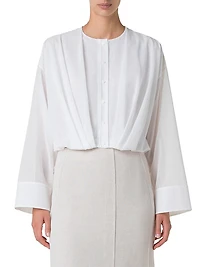 Cotton Voile Crop Blouse