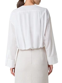 Cotton Voile Crop Blouse