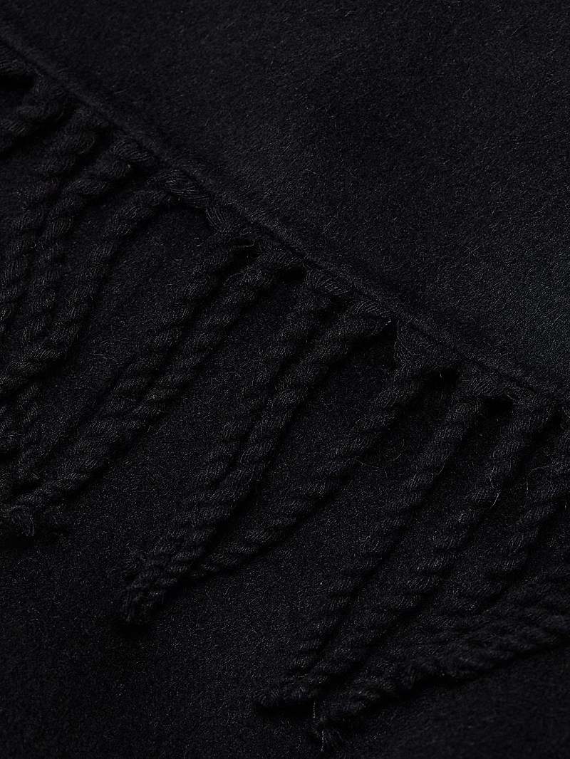 Carrie Fringed Wool-Blend Coat