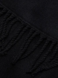 Carrie Fringed Wool-Blend Coat