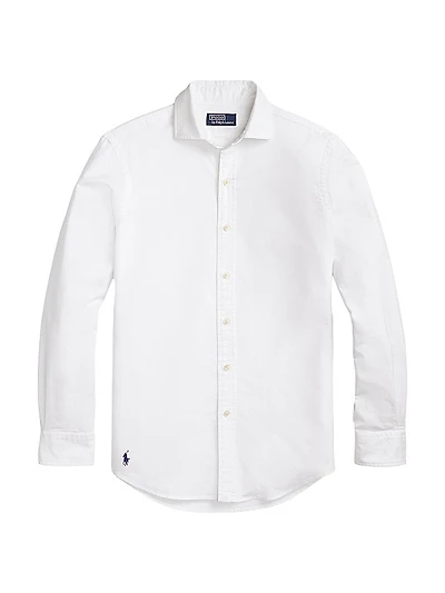 Cotton Oxford Button-Up Shirt