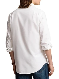 Cotton Oxford Button-Up Shirt