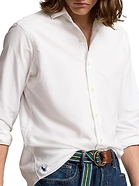 Cotton Oxford Button-Up Shirt