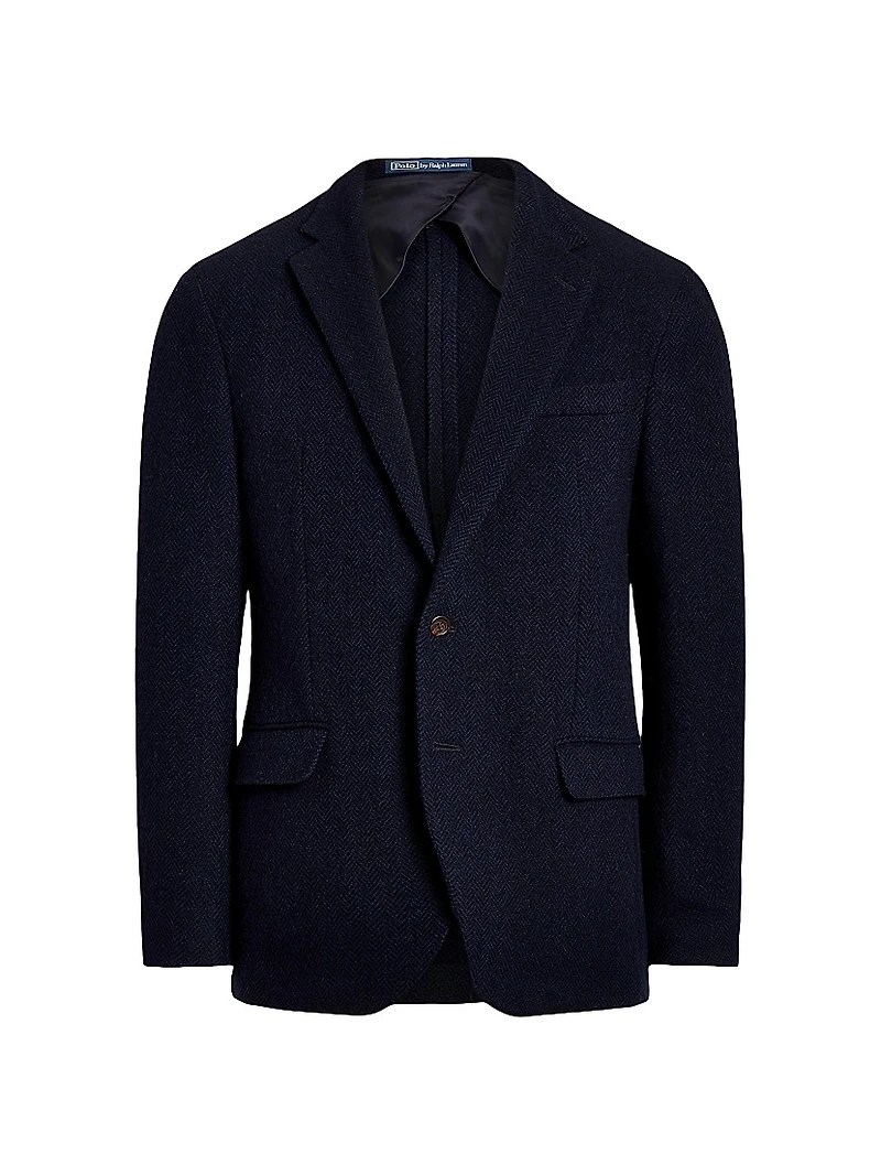 Herringbone Wool-Blend Jacket