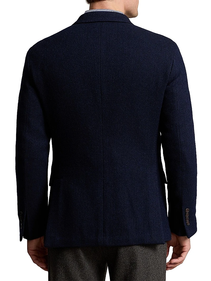 Herringbone Wool-Blend Jacket